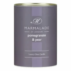 Marmalade Of London Pomegranate & Pear 230g Luxury Glass Soy Candle 15 Marmalade Of London Pomegranate & Pear 230g Luxury Glass Soy Candle -Home General Store marmalade of london 12118 pomegranate pear 230g luxury glass candle 4
