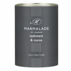 Marmalade Of London Cashmere & Cocoa 230g Luxury Glass Soy Candle -Home General Store marmalade of london 12125 cashmere cocoa 230g luxury glass candle 4