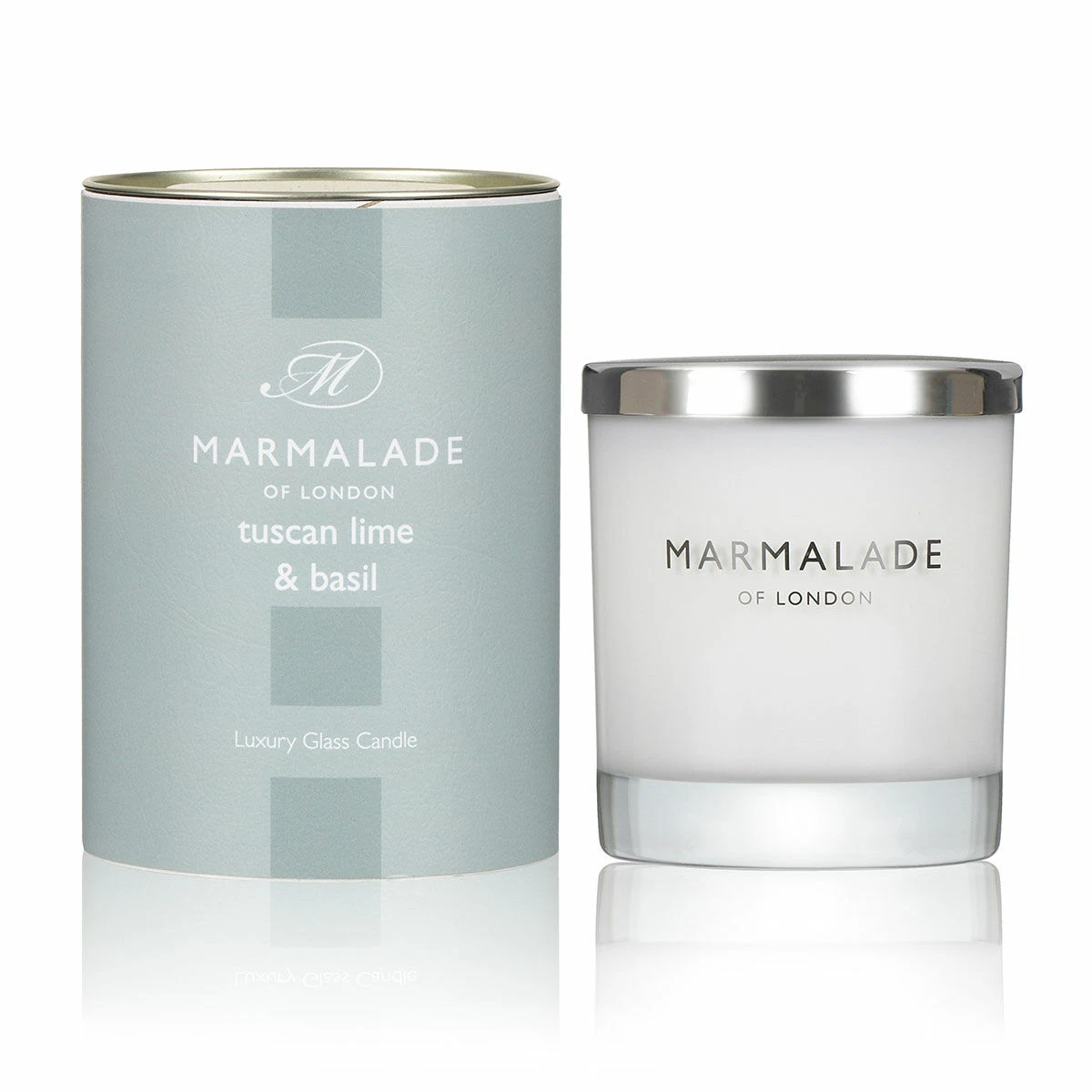 Marmalade Of London Tuscan Lime & Basil 230g Luxury Glass Soy Candle 1 Marmalade Of London Tuscan Lime & Basil 230g Luxury Glass Soy Candle