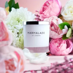 Marmalade Of London Peony Blossom 230g Luxury Glass Soy Candle 16 Marmalade Of London Peony Blossom 230g Luxury Glass Soy Candle -Home General Store marmalade of london 14051 peony blossom 230g luxury glass candle lifestyle 1