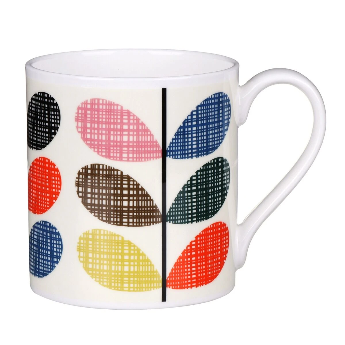 Orla Kiely Scribble Multi Stem Fun Large Mug 1 Orla Kiely Scribble Multi Stem Fun Large Mug