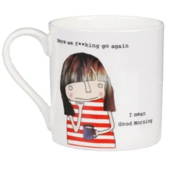 Rosie Made A Thing Here We F**king Go Again. I Mean Good Morning. Mug 7 Rosie Made A Thing Here We F**king Go Again. I Mean Good Morning. Mug -Home General Store mclaggan rosie made a thing qrh52 here we f go again mug 02