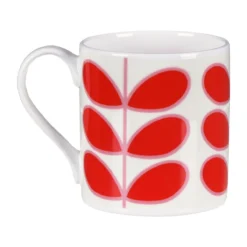 Orla Kiely Linear Stem Red Large Mug 5 Orla Kiely Linear Stem Red Large Mug -Home General Store mclaggan smith orla kiely msqok168 linear stem red large mug 03