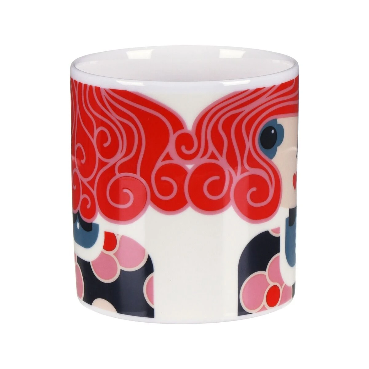 Orla Kiely Dee Dee Red Large Mug 2 Orla Kiely Dee Dee Red Large Mug - Image 2