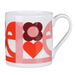 Orla Kiely Pink ‘Love’ Large Mug