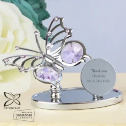 Personalised Crystocraft Butterfly Ornament -Home General Store p0104h99 3 1