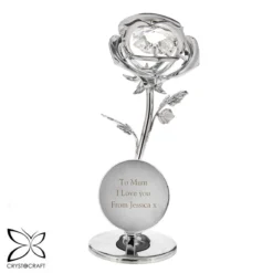 Personalised Crystocraft Rose Ornament 18 Personalised Crystocraft Rose Ornament -Home General Store p0104i34 4