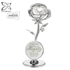 Personalised ‘Forever In Our Hearts’ Crystocraft Rose Ornament 11 Personalised ‘Forever In Our Hearts’ Crystocraft Rose Ornament -Home General Store p0104k43 pmc personalised forever in our hearts crystocraft rose ornament 1