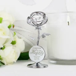 Personalised ‘Forever In Our Hearts’ Crystocraft Rose Ornament 12 Personalised ‘Forever In Our Hearts’ Crystocraft Rose Ornament -Home General Store p0104k43 pmc personalised forever in our hearts crystocraft rose ornament 3