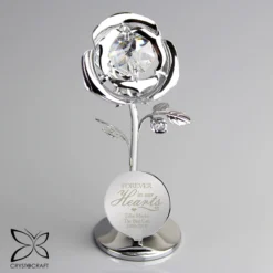 Personalised ‘Forever In Our Hearts’ Crystocraft Rose Ornament 15 Personalised ‘Forever In Our Hearts’ Crystocraft Rose Ornament -Home General Store p0104k43 3