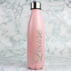 Personalised Pink Metal Insulated Drinks Bottle 7 Personalised Pink Metal Insulated Drinks Bottle -Home General Store p0104l63