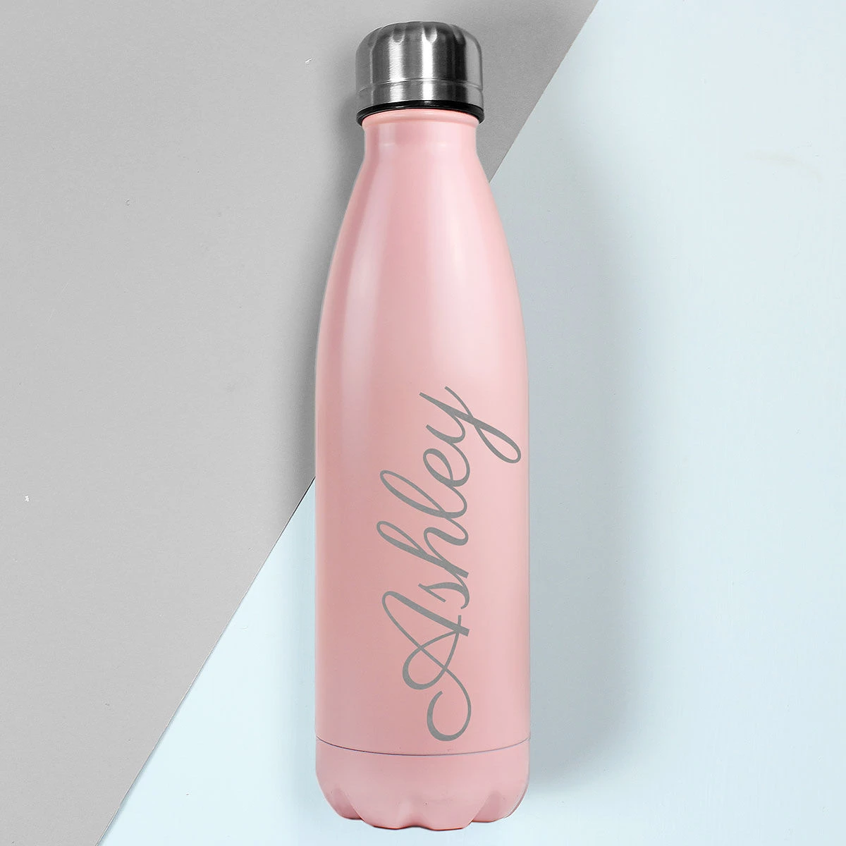 Personalised Pink Metal Insulated Drinks Bottle 2 Personalised Pink Metal Insulated Drinks Bottle - Image 2