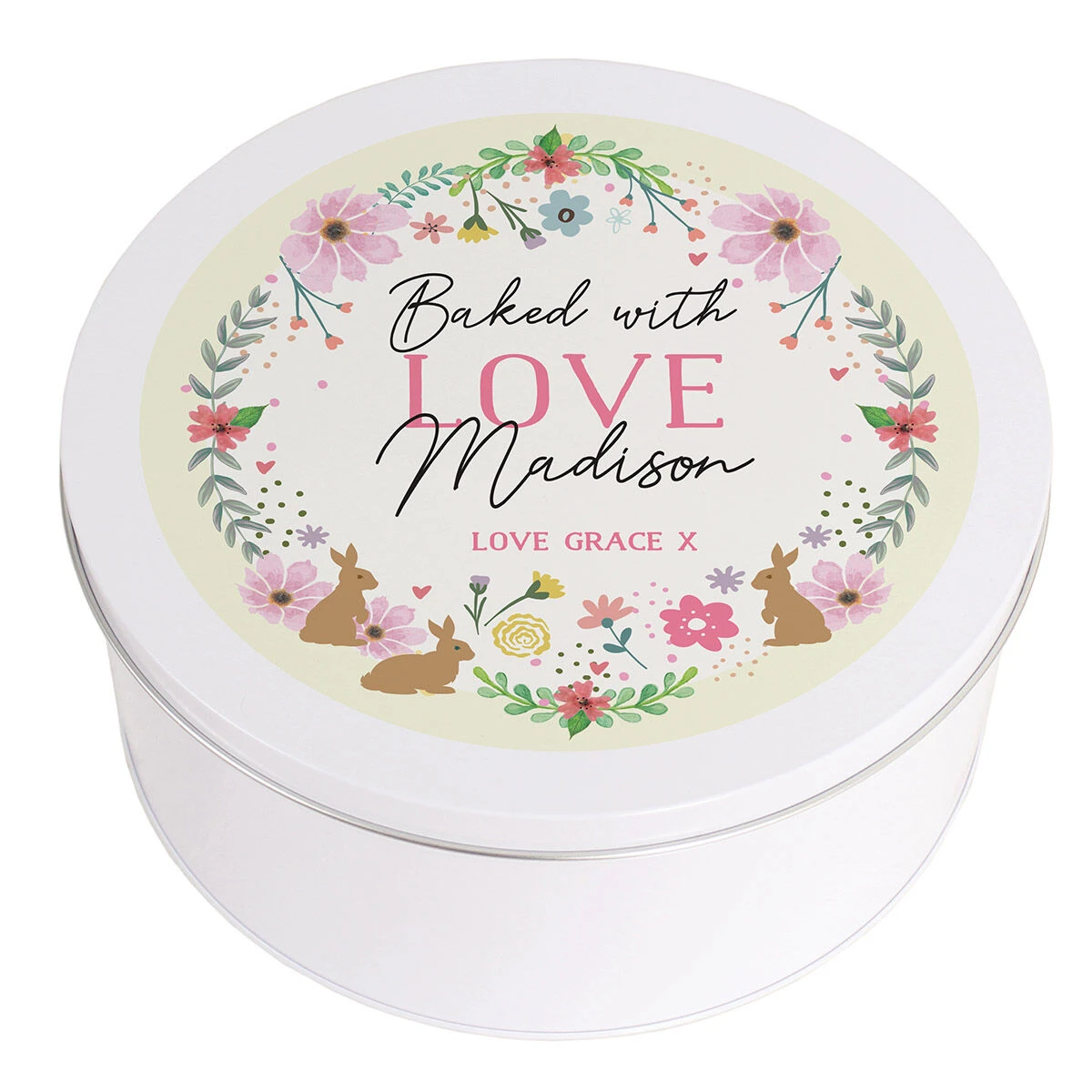 Personalised Springtime Cake Tin 3 Personalised Springtime Cake Tin - Image 3