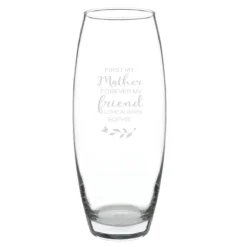 Personalised ‘First My Mother, Forever My Friend’ Bullet Vase -Home General Store p0107d69 1 1