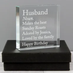 Personalised ‘Dictionary Definition’ Large Crystal Token -Home General Store p0107g53 personalised dictionary definition large crystal token 5