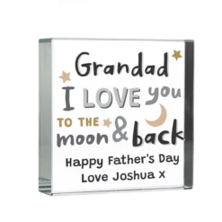 Personalised To The Moon And Back Large Crystal Token -Home General Store p1007d70 personalised to the moon and back large crystal token 2