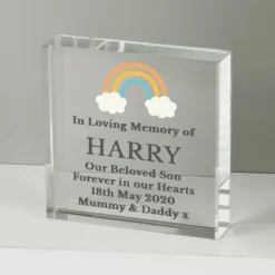 Rainbow Memorial Large Crystal Token