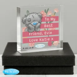 Me To You Personalised Floral Large Crystal Token 6 Me To You Personalised Floral Large Crystal Token -Home General Store p1007e11 personalised me to you floral large crystal token 3