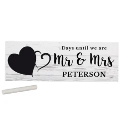 Personalised Rustic Countdown Wooden Block Sign -Home General Store personalised memento company p1011d53 rustic chalk countdown wooden block sign 2