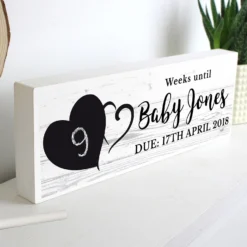 Personalised Rustic Countdown Wooden Block Sign -Home General Store personalised memento company p1011d53 rustic chalk countdown wooden block sign 3
