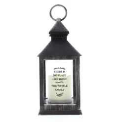 Personalised Antique Scroll Rustic Black Lantern 9 Personalised Antique Scroll Rustic Black Lantern -Home General Store pmc p1007c18 black lantern 2