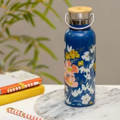 Joules Floral Print 500ml Metal Water Bottle -Home General Store portico jls2106 joules floral print metal water bottle lifestyle