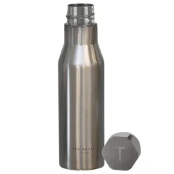 Ted Baker BOTMAN Shiny Silver Water Bottle