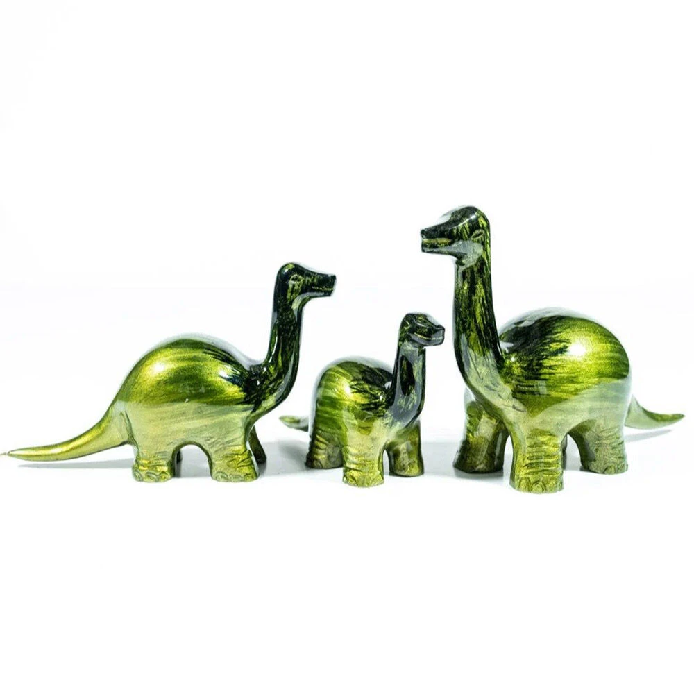 Tilnar Art Aluminark Brushed Lime Large Nessie Dinosaur 3 Tilnar Art Aluminark Brushed Lime Large Nessie Dinosaur - Image 3