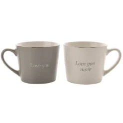 Widdop & Co Amore ‘Love You & Love You More’ Boxed Set Of 2 Mugs