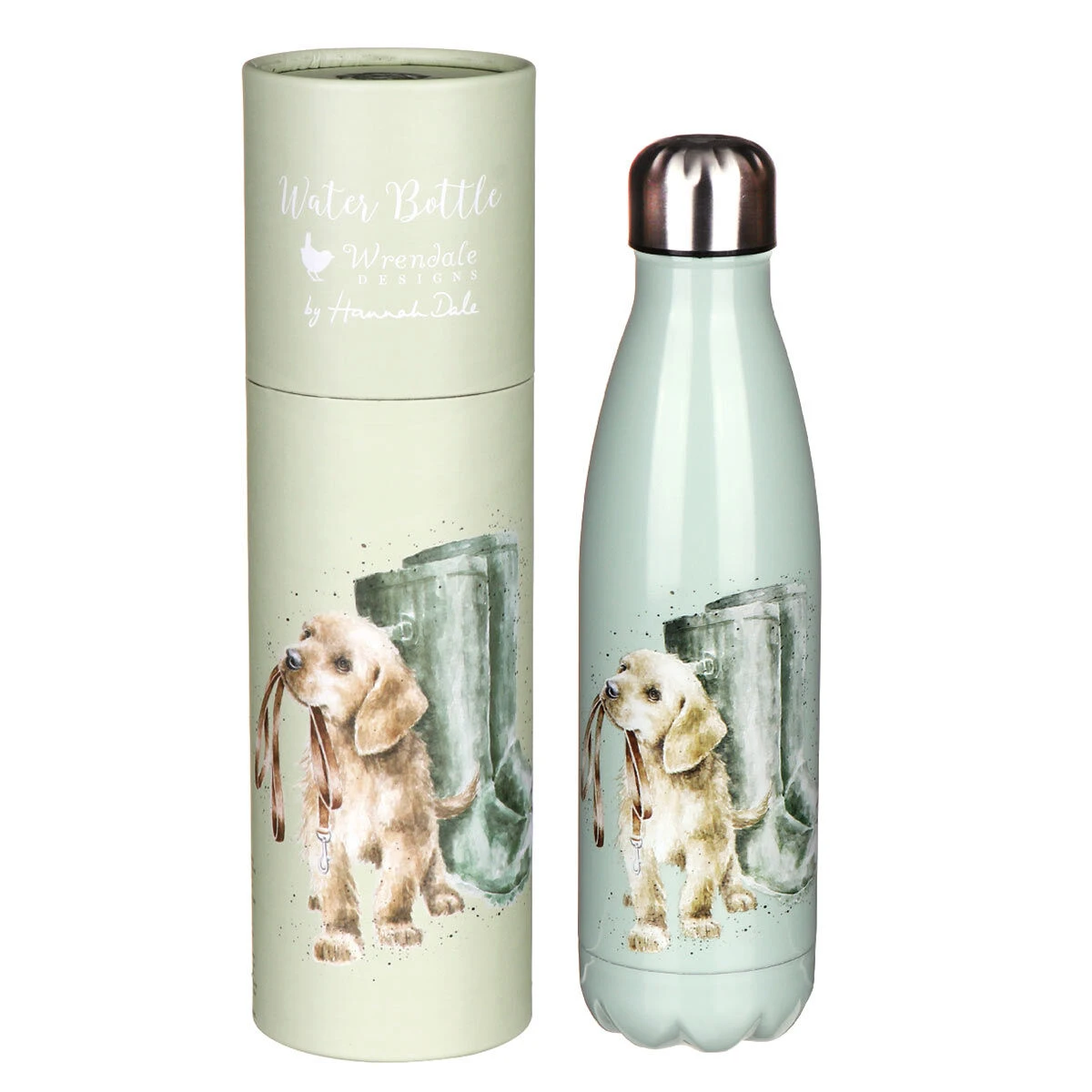 Wrendale 'Hopeful' Dog 500ml Water Bottle 1 Wrendale 'Hopeful' Dog 500ml Water Bottle