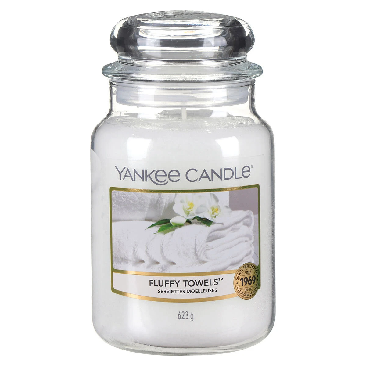 Yankee Candle Fluffy Towels Large Jar Candle 2 Yankee Candle Fluffy Towels Large Jar Candle - Image 2