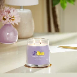 Yankee Candle Lemon Lavender Signature Medium Jar Candle -Home General Store yankee candle 1630004e lemon lavender signature medium jar candle lifestyle 1