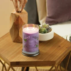 Yankee Candle Lilac Blossoms Signature Large Tumbler Candle -Home General Store yankee candle 1630031e lilac blossoms signature large tumbler candle lifestyle 1