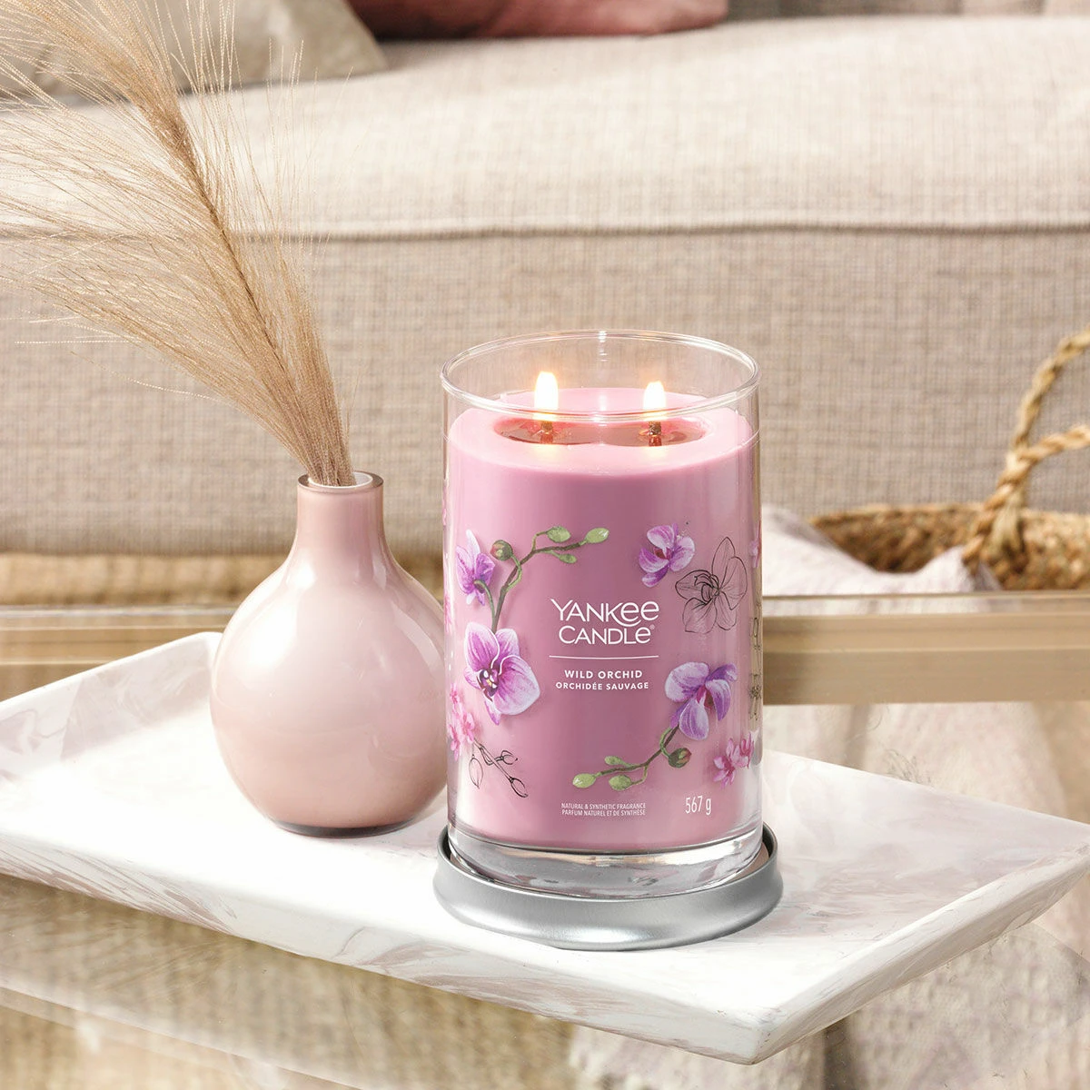 Yankee Candle Wild Orchid Signature Large Tumbler Candle 3 Yankee Candle Wild Orchid Signature Large Tumbler Candle - Image 3