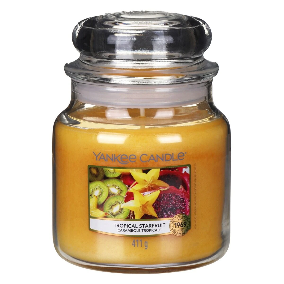 Yankee Candle Tropical Starfruit Medium Jar Candle 1 Yankee Candle Tropical Starfruit Medium Jar Candle