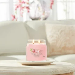 Yankee Candle Fresh Cut Roses Signature Medium Jar Candle -Home General Store yankee candle 1630660e fresh cut roses signature medium jar candle lifestyle 1
