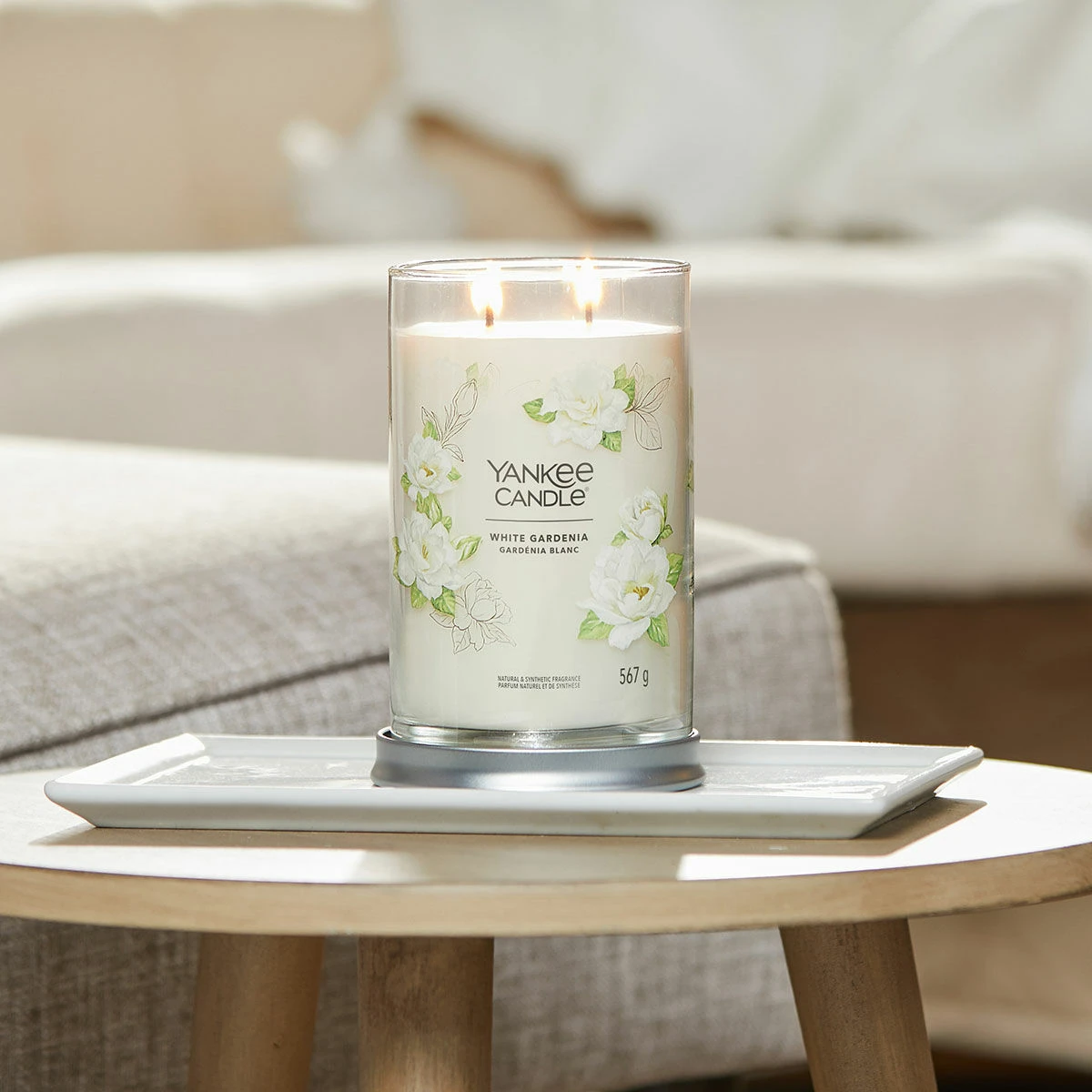 Yankee Candle White Gardenia Signature Large Tumbler Candle 3 Yankee Candle White Gardenia Signature Large Tumbler Candle - Image 3