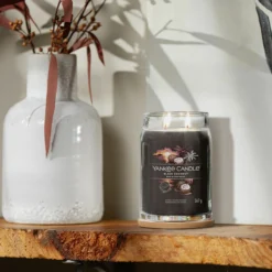 Yankee Candle Black Coconut Signature Large Jar Candle -Home General Store yankee candle 1701371e black coconut signature large jar candle lifestyle 1