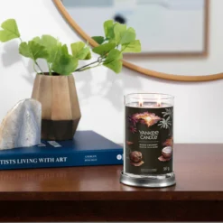 Yankee Candle Black Coconut Signature Large Tumbler Candle -Home General Store yankee candle 1724395e black coconut signature large tumbler candle lifestyle 1