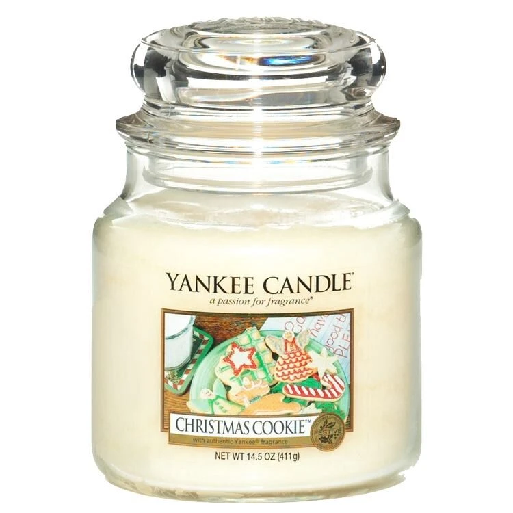 Yankee Candle Christmas Cookie Medium Jar Candle 2 Yankee Candle Christmas Cookie Medium Jar Candle - Image 2