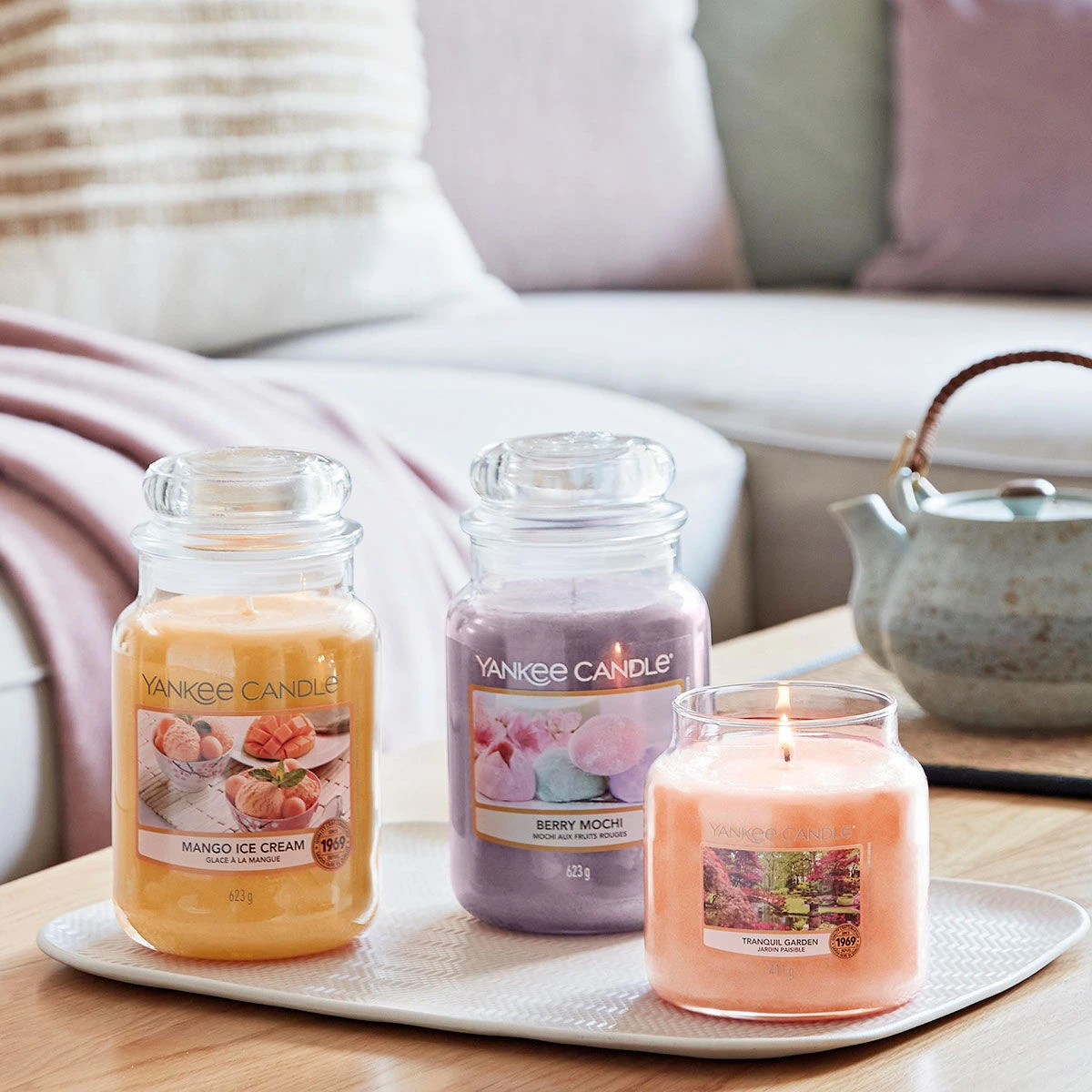 Yankee Candle Mango Ice Cream Large Jar Candle 3 Yankee Candle Mango Ice Cream Large Jar Candle - Image 3