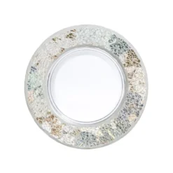 Yankee Candle Boxed Gold & Pearl Crackle Large Shade & Tray -Home General Store yankeecandle 1521546 goldpearlcrackleshadeandmeltwarmer 04